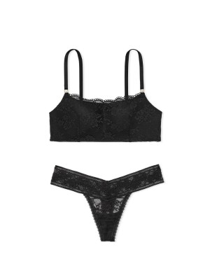 Комплект Lined No-wire Lace Straight-Neck Lounge Bra Set