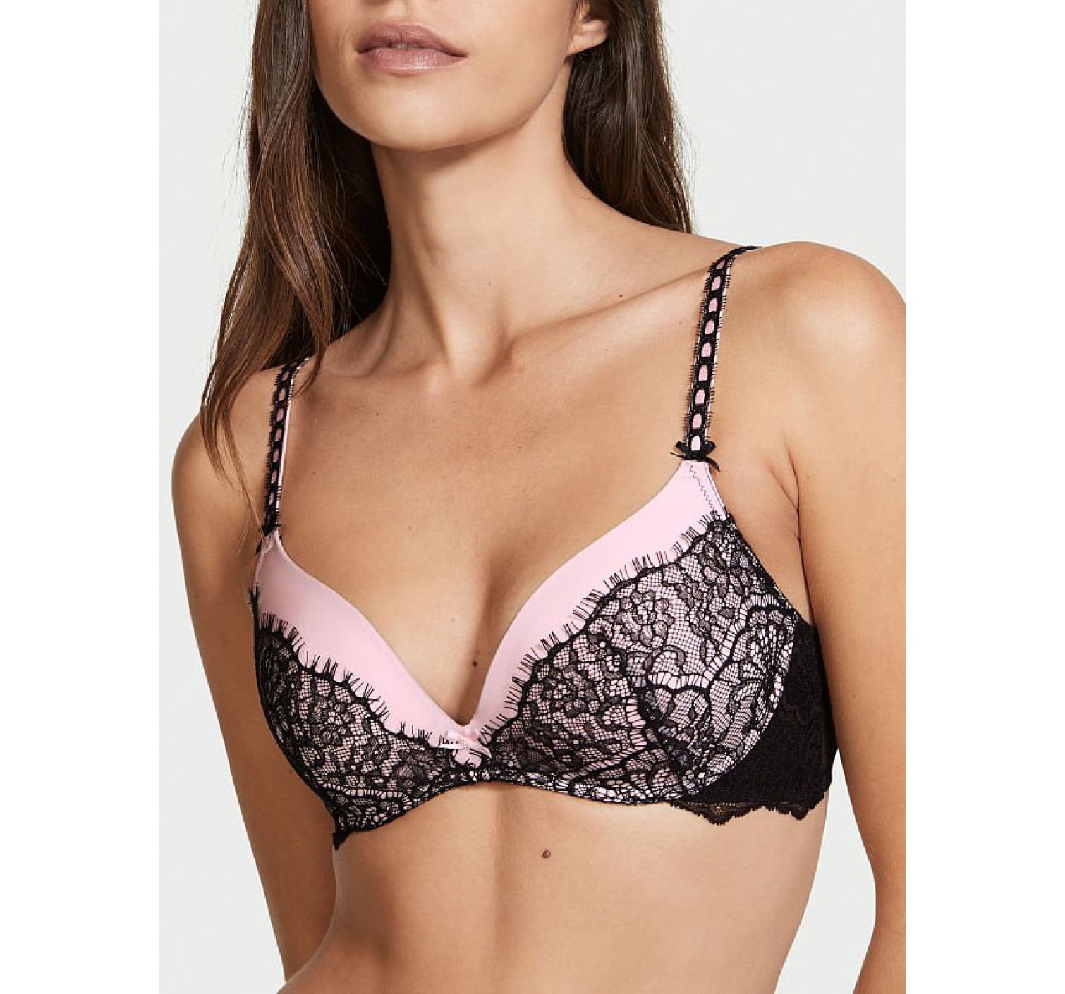 Комплект Dream Angels Pink Lace Push Up Bra Set