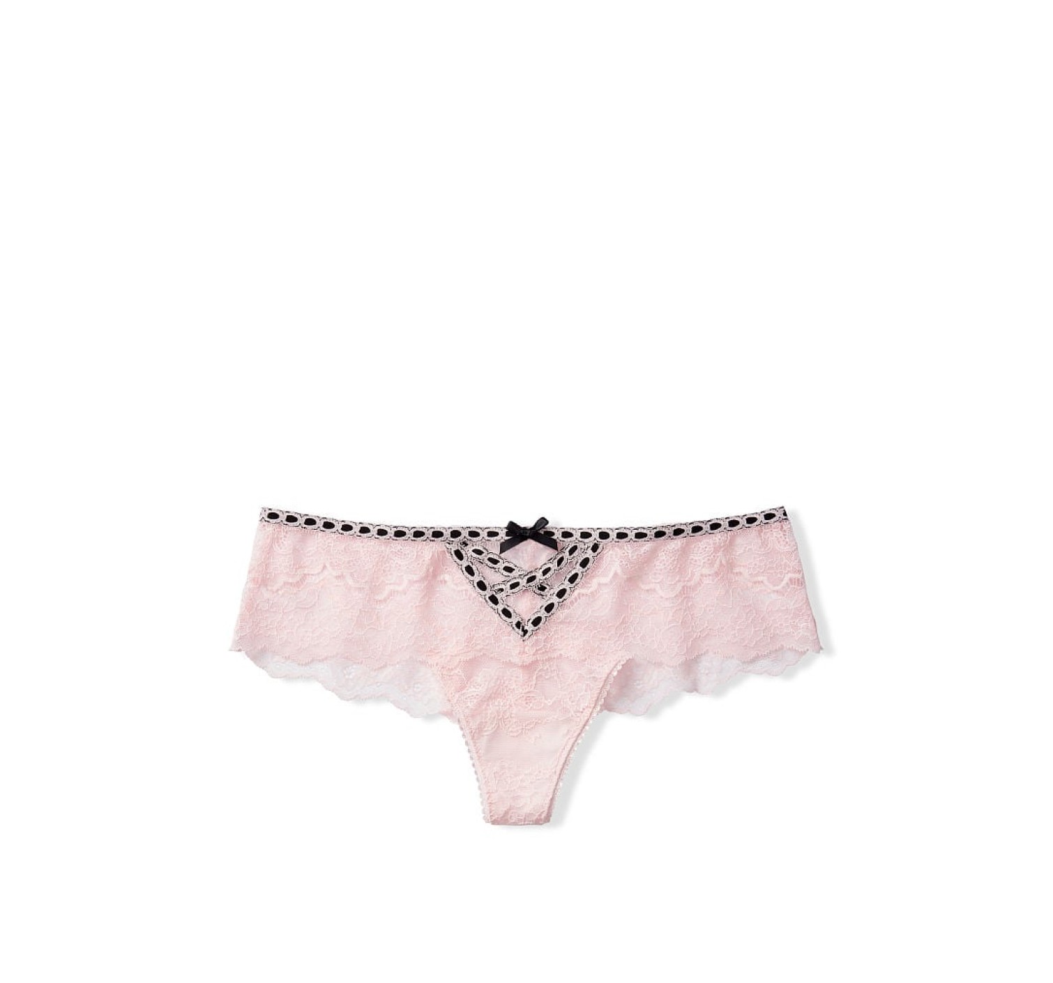 Трусики Dream Angels Angel Pink Lace-up Bow Thong Panty
