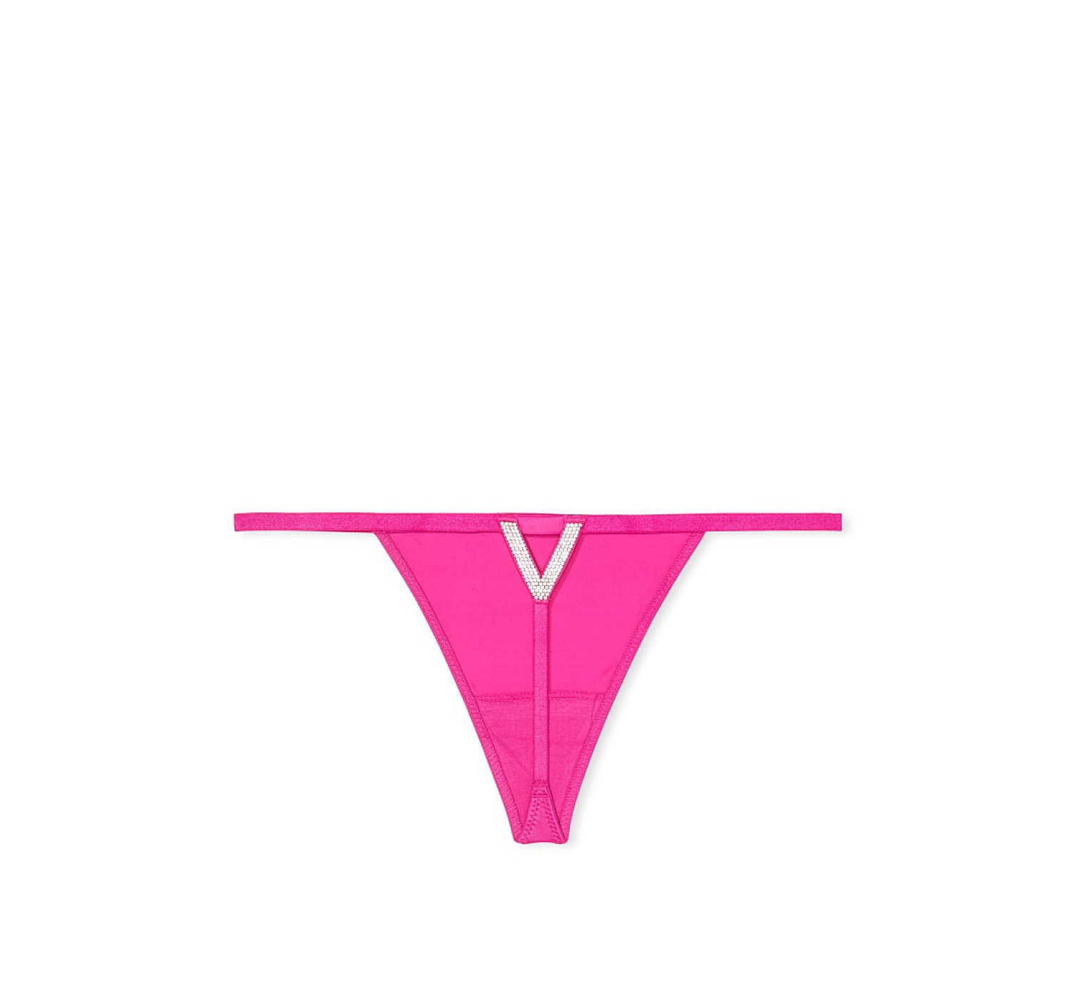 Трусики V-Hardware Fuschia Frenzy Shine V-String Panty