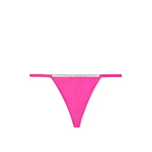 Трусики V-Hardware Fuschia Frenzy Shine V-String Panty