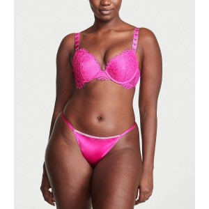 Трусики V-Hardware Fuschia Frenzy Shine V-String Panty