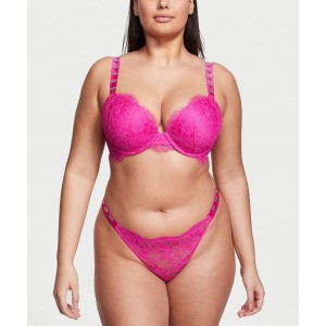 Трусики Shine Strap Fuschia Frenzy Lace Brazilian Panty