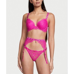 Трусики Shine Strap Fuschia Frenzy Lace Brazilian Panty
