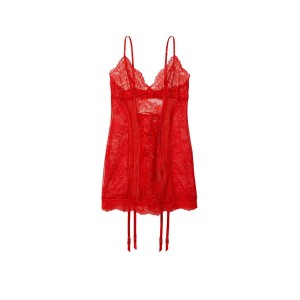 Пеньюар Triangle Lace-Up Garterslip Lipstick