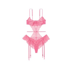 Боди Very Sexy Pink Lace Peekaboo Teddy