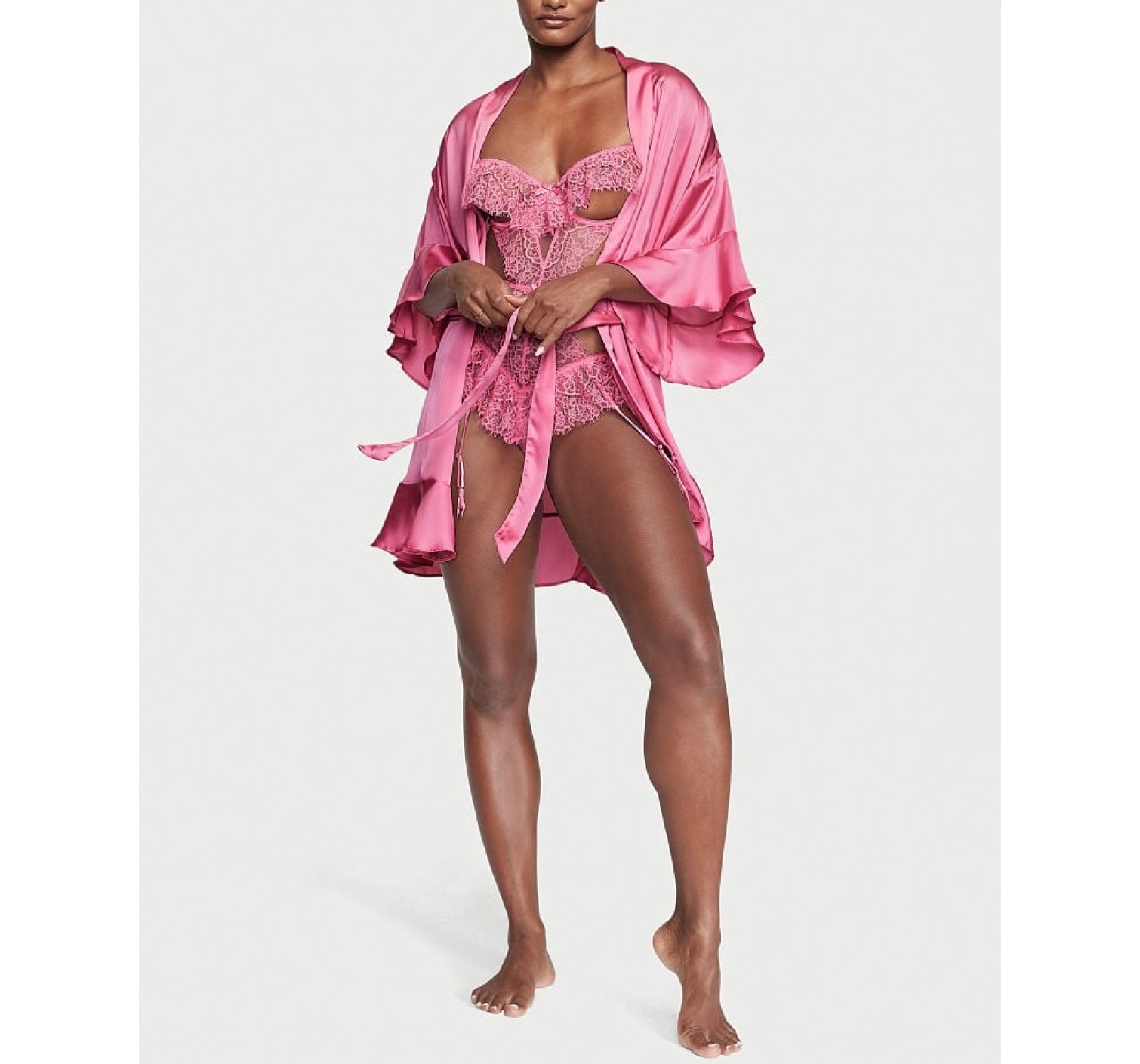 Боди Very Sexy Pink Lace Peekaboo Teddy