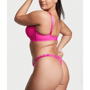 Трусики Smooth Lace Fuschia Frenzy Shine Strap Thong Panty