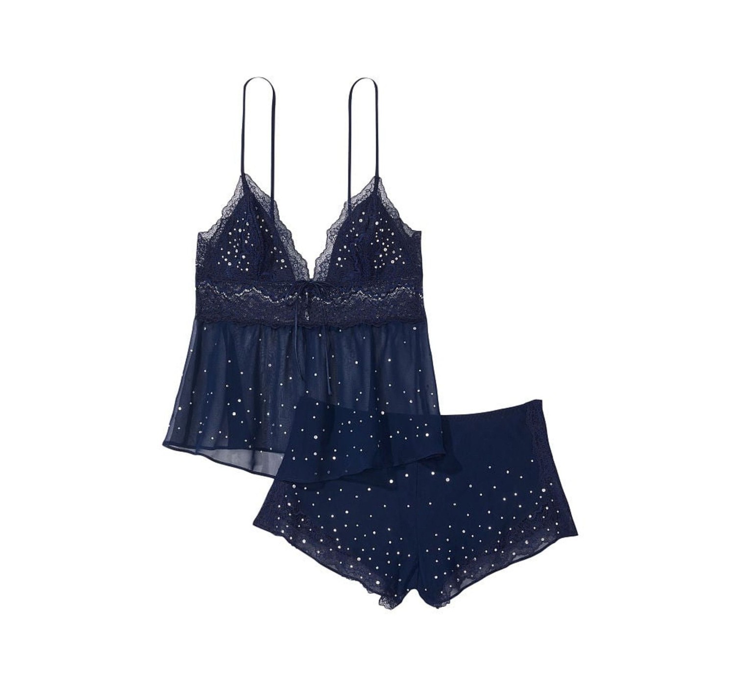 Стильна піжама Stretch Lace Chiffon Cami Set