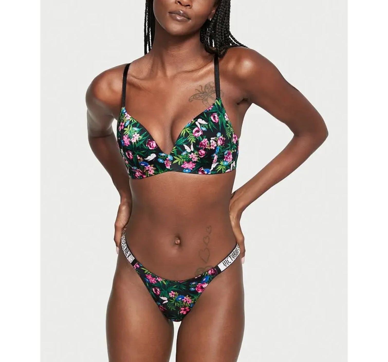 Трусики Very Sexy Thong Shine Strap Floral Print