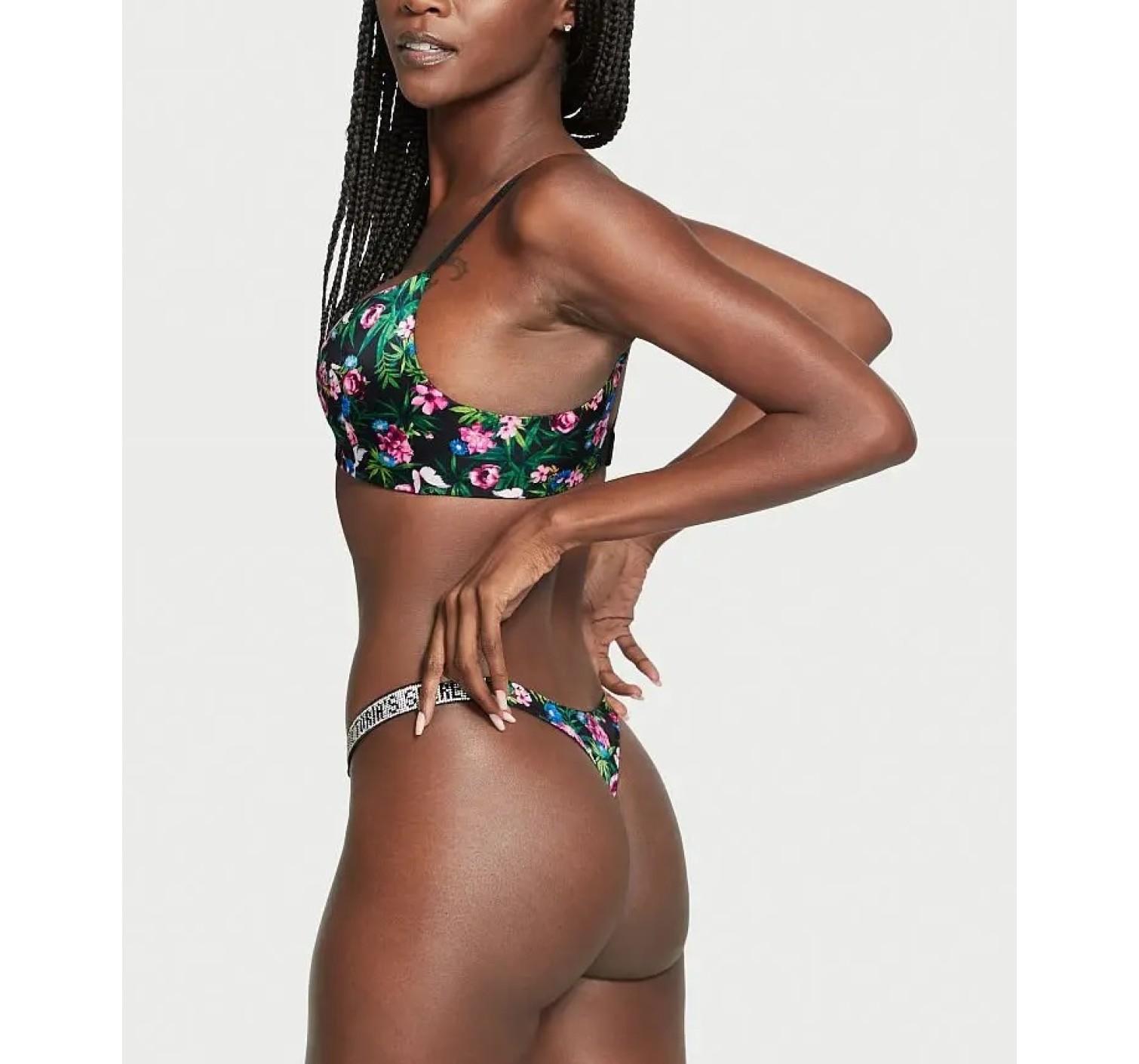Трусики Very Sexy Thong Shine Strap Floral Print