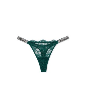 Трусики Bombshell Shine Strap Thong Panty Deepest Green