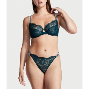 Трусики Bombshell Shine Strap Thong Panty Deepest Green