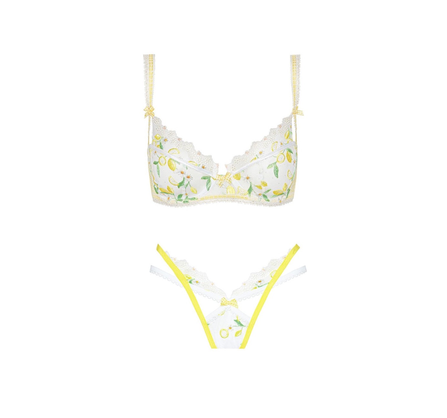 Комплект VS FOR LOVE & LEMONS Lemon Daisy Underwire Bra