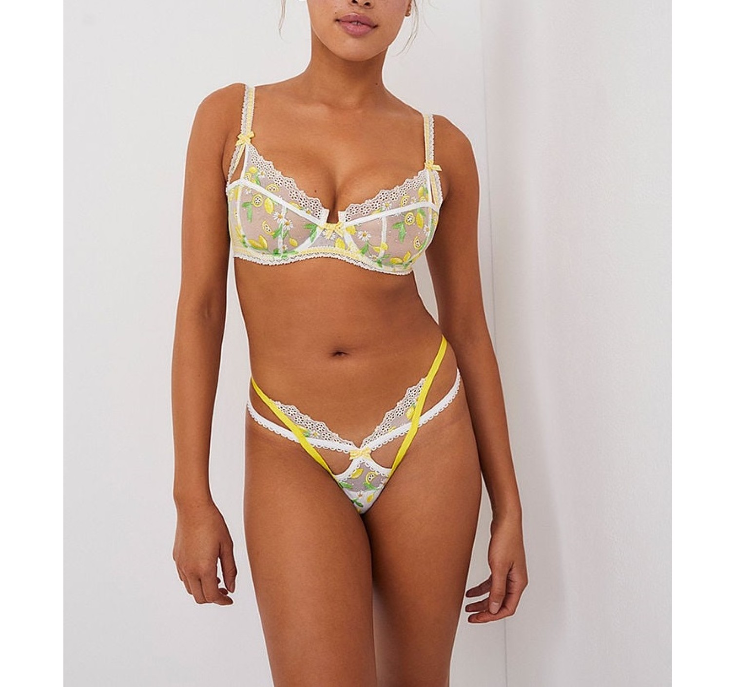 Комплект VS FOR LOVE & LEMONS Lemon Daisy Underwire Bra