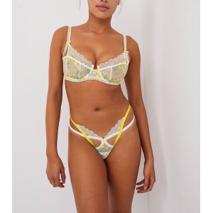 Комплект VS FOR LOVE & LEMONS Lemon Daisy Underwire Bra