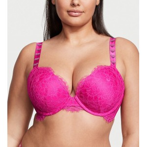 Комплект Shine Strap Lace Fuchsia Frenzy Push-Up Bra Set