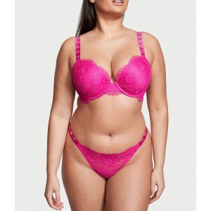 Комплект Shine Strap Lace Fuchsia Frenzy Push-Up Bra Set