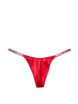 Трусики Skinny Shine Strap Logo Thong Panty Lipstick
