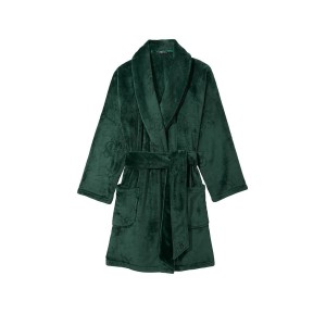 Халат Short Cozy Robe Green Logo
