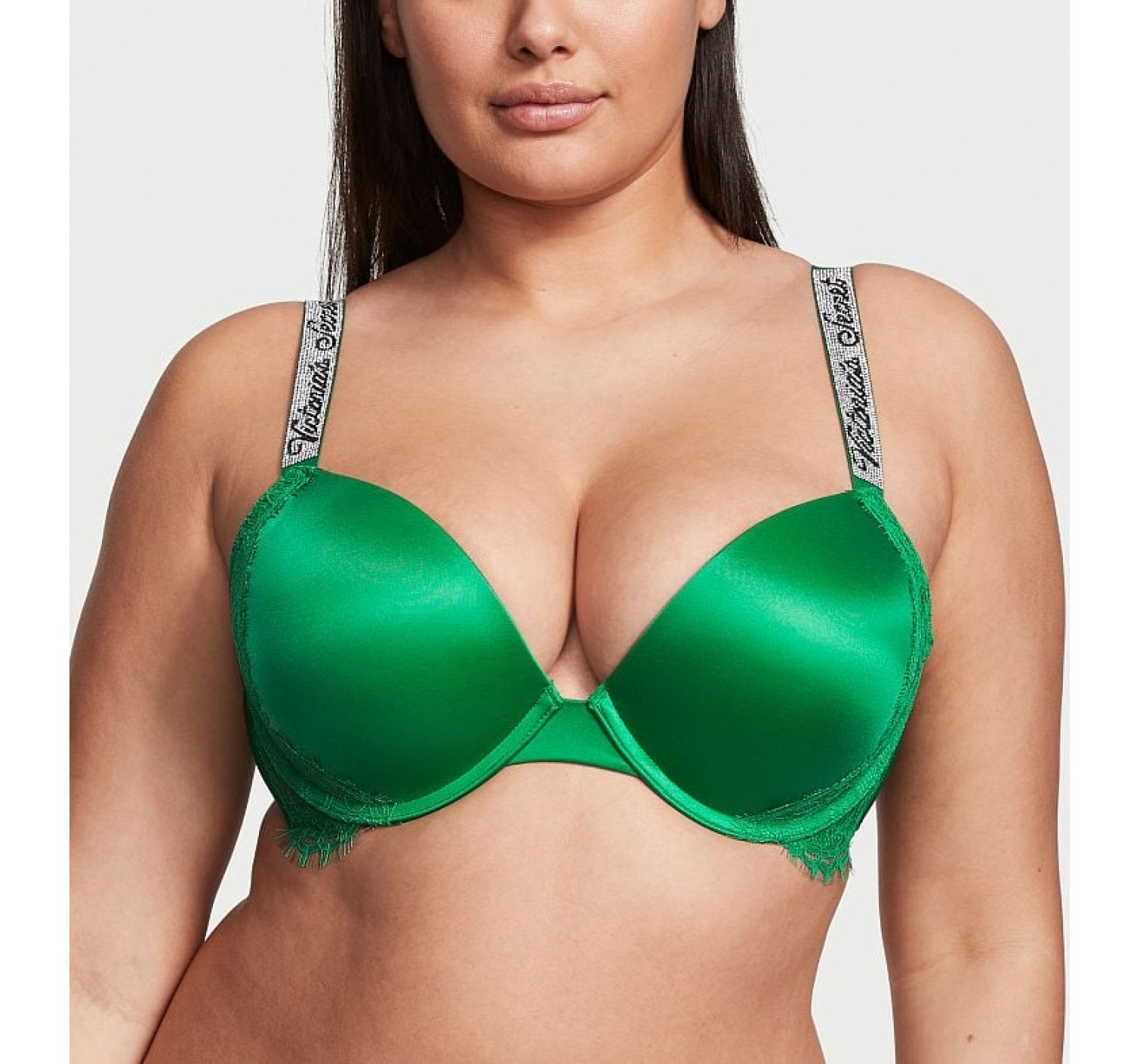 Комплект Shine Strap Push-Up Bra Verdant Green