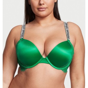 Комплект Shine Strap Push-Up Bra Verdant Green