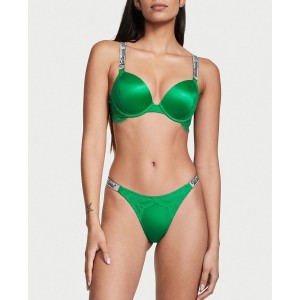 Комплект Shine Strap Push-Up Bra Verdant Green