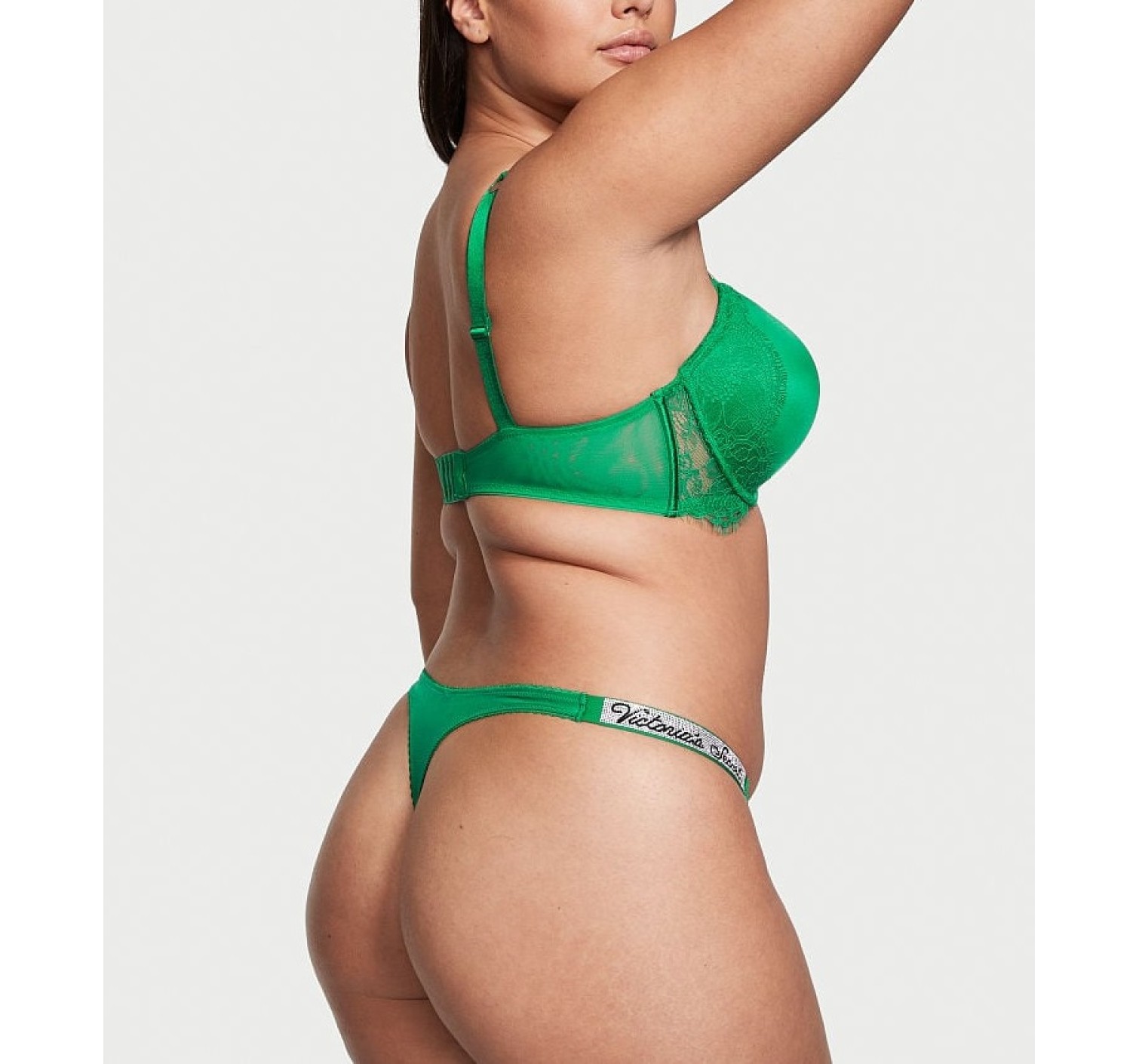 Комплект Shine Strap Push-Up Bra Verdant Green