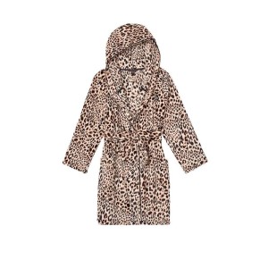 Халат Hooded Short Cozy Robe Leopard