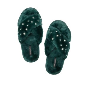 Домашние тапочки Crisss Cross Slipers Deep Green