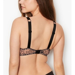 Комплект білизни VS Very Sexy Leopard Lace Shine Strap Push-up Bra set