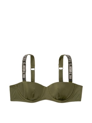 Бюстгальтер Victoria’s Secret Lux bra Balconette Embellished Straps FOREST NIGHT