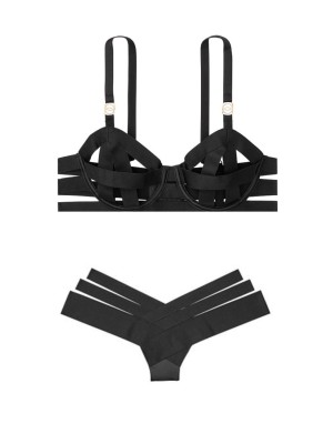 Комплект белья Victoria’s Secret Very Sexy LUXE LINGERIE Unlined Strappy Demi Balconet