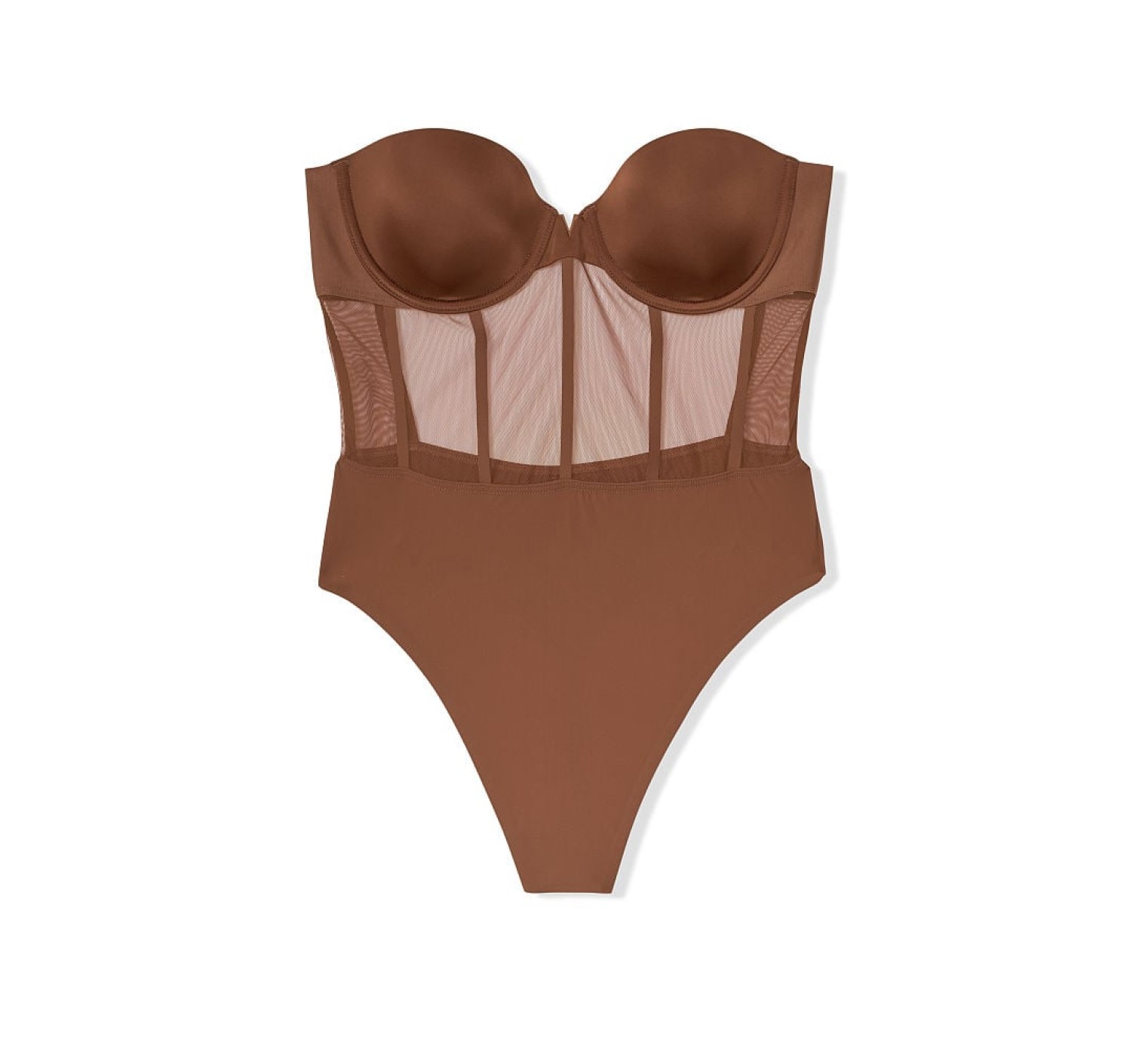 Боди Victoria’s Secret  Sexy illusions Warm Brown Teddy