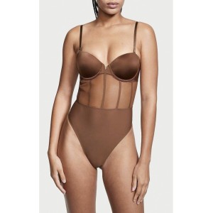 Боди Victoria’s Secret  Sexy illusions Warm Brown Teddy