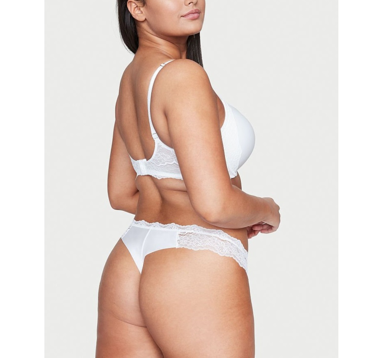 Комплект Dream Angels White Floral Lace Push Up Bra Set