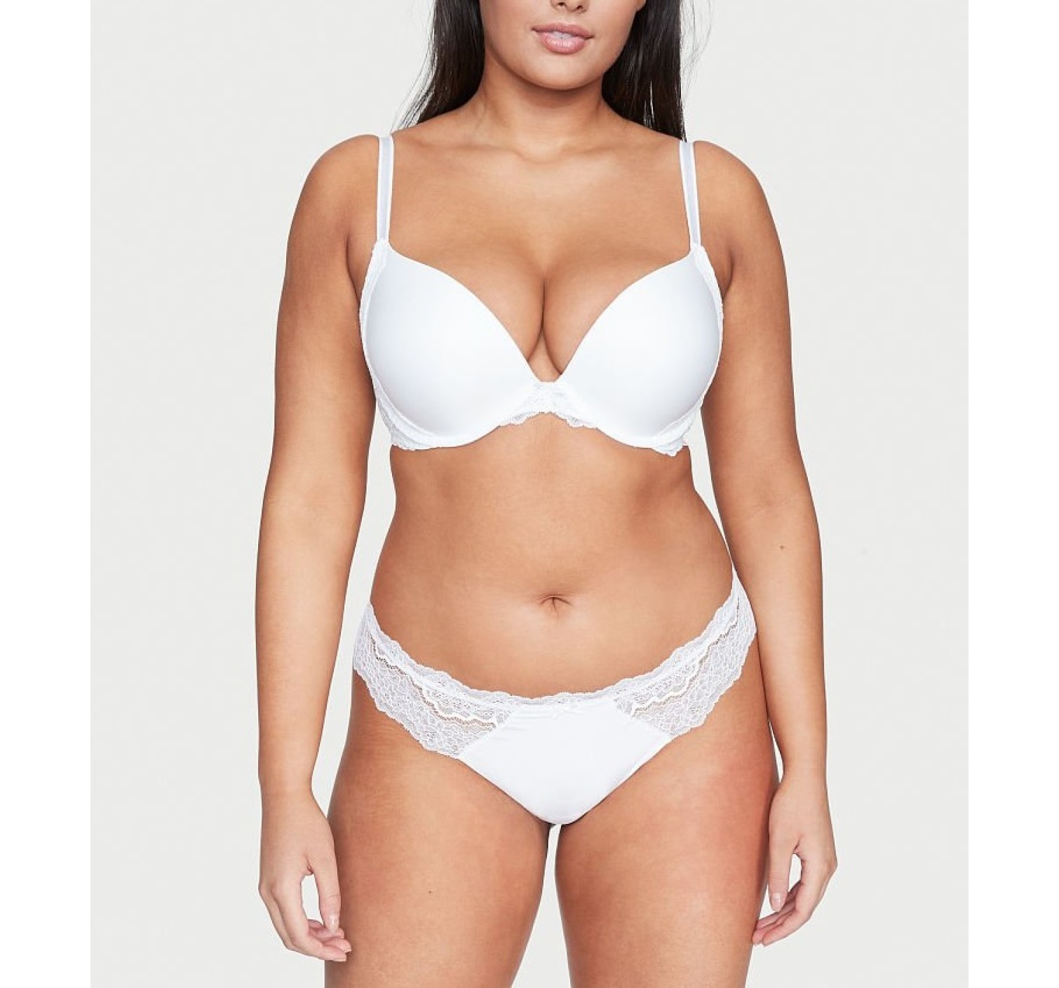 Комплект Dream Angels White Floral Lace Push Up Bra Set