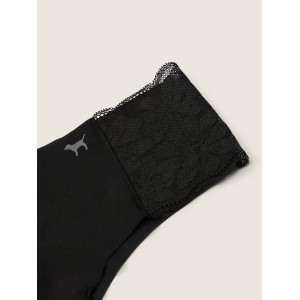 Трусики PINK No show Lace Trim Cheeky panty Black