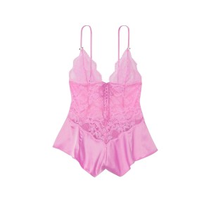 Ромпер Lattice Lace Romper LILAC CHIFFON