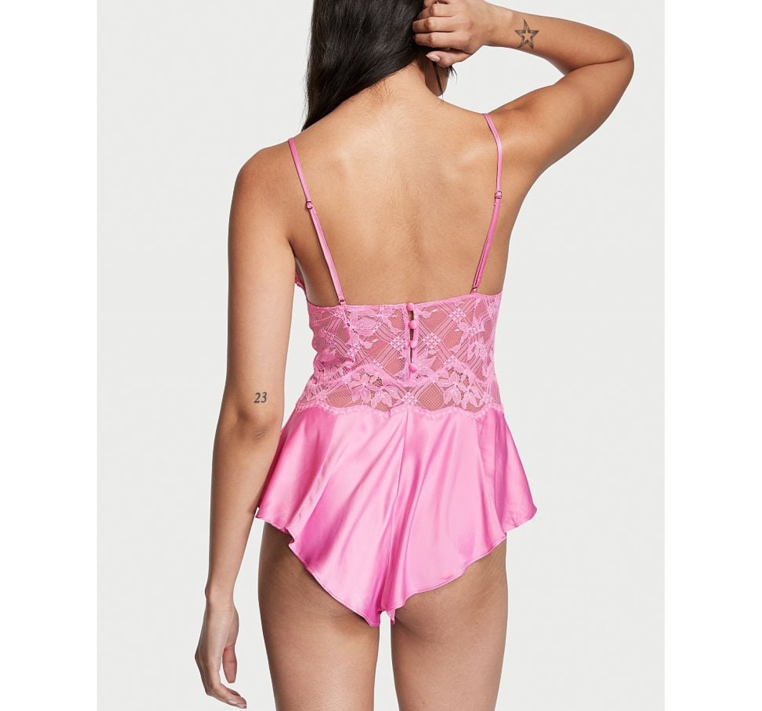 Ромпер Lattice Lace Romper LILAC CHIFFON