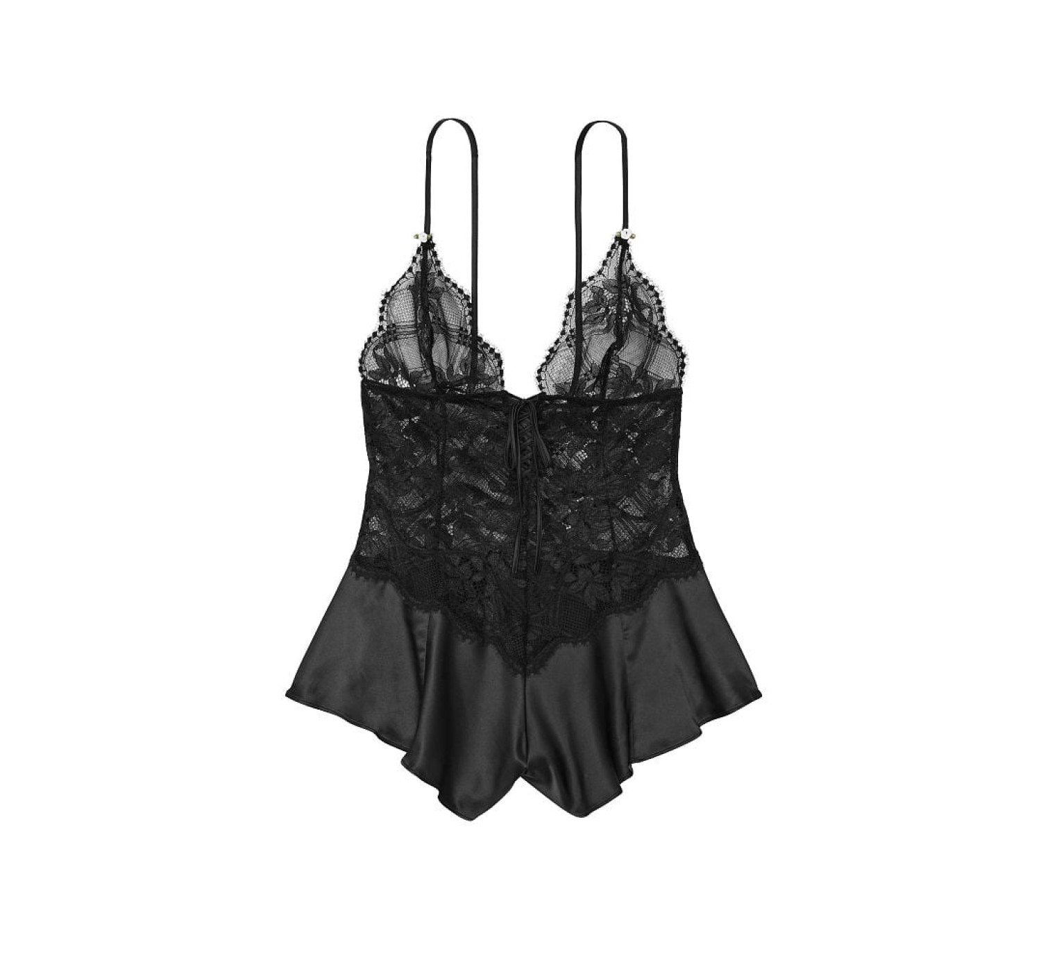 Ромпер Lattice Lace Romper Black