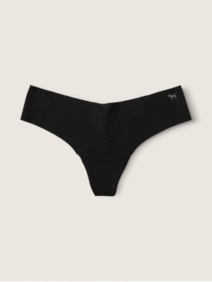 Трусики PINK No show Cotton Thong panty Black