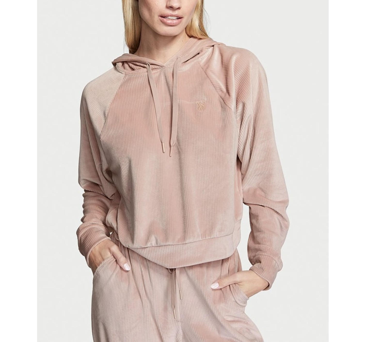 Велюровый костюм Ribbed Velour French Mauve