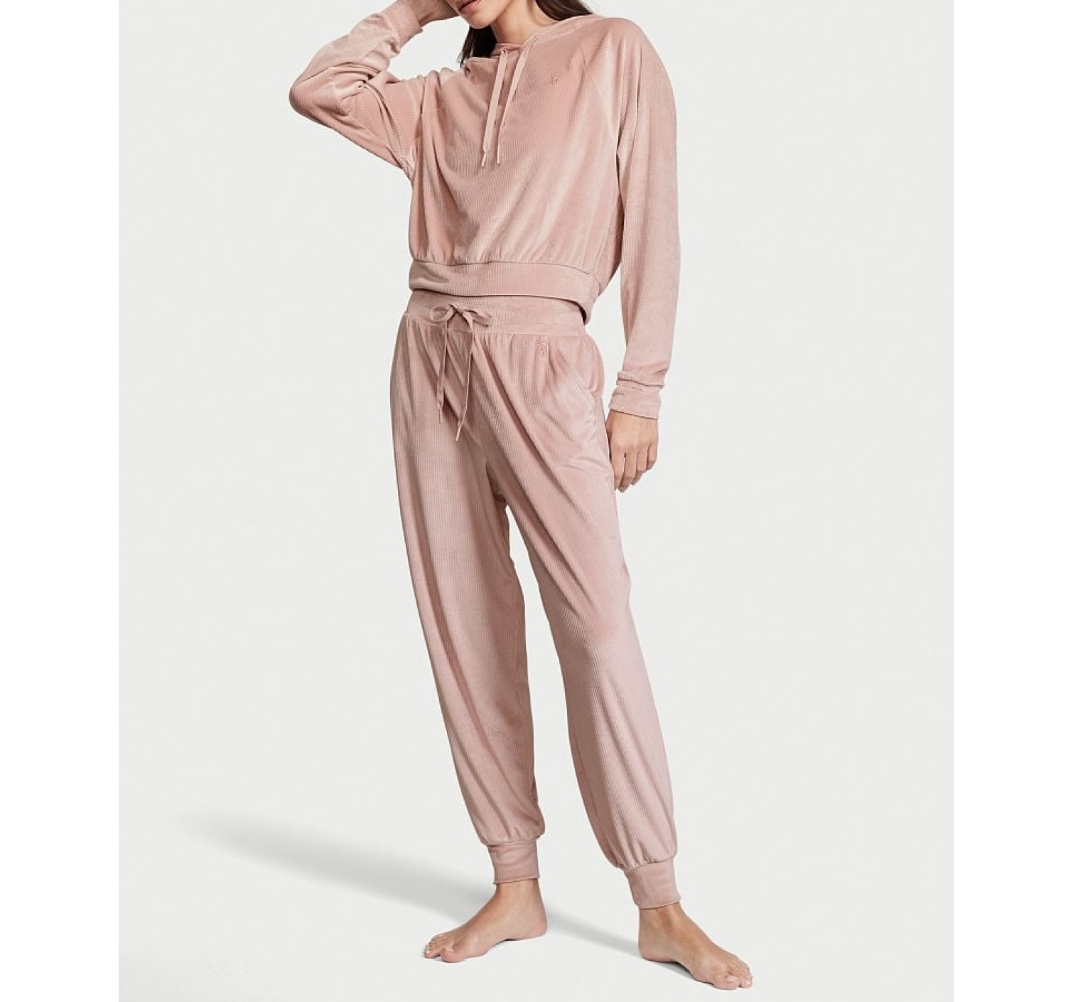 Велюровый костюм Ribbed Velour French Mauve