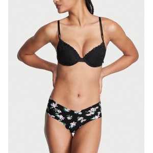 Трусики No show Cheeky Panty Black Floral