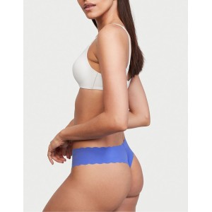 Трусики No Show Thong Panty Ruffle Blue