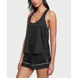 Пижама Short Cami PJ Set Black logo