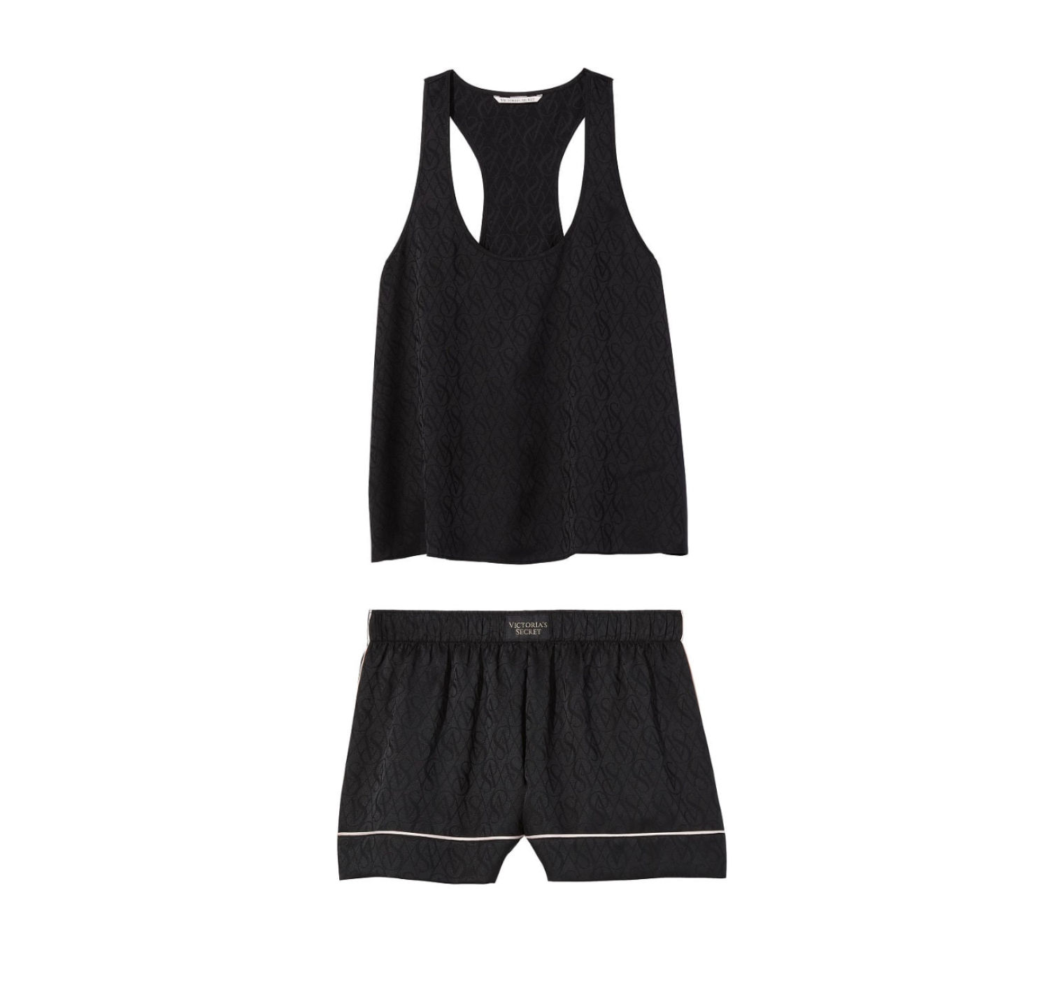 Пижама Short Cami PJ Set Black logo