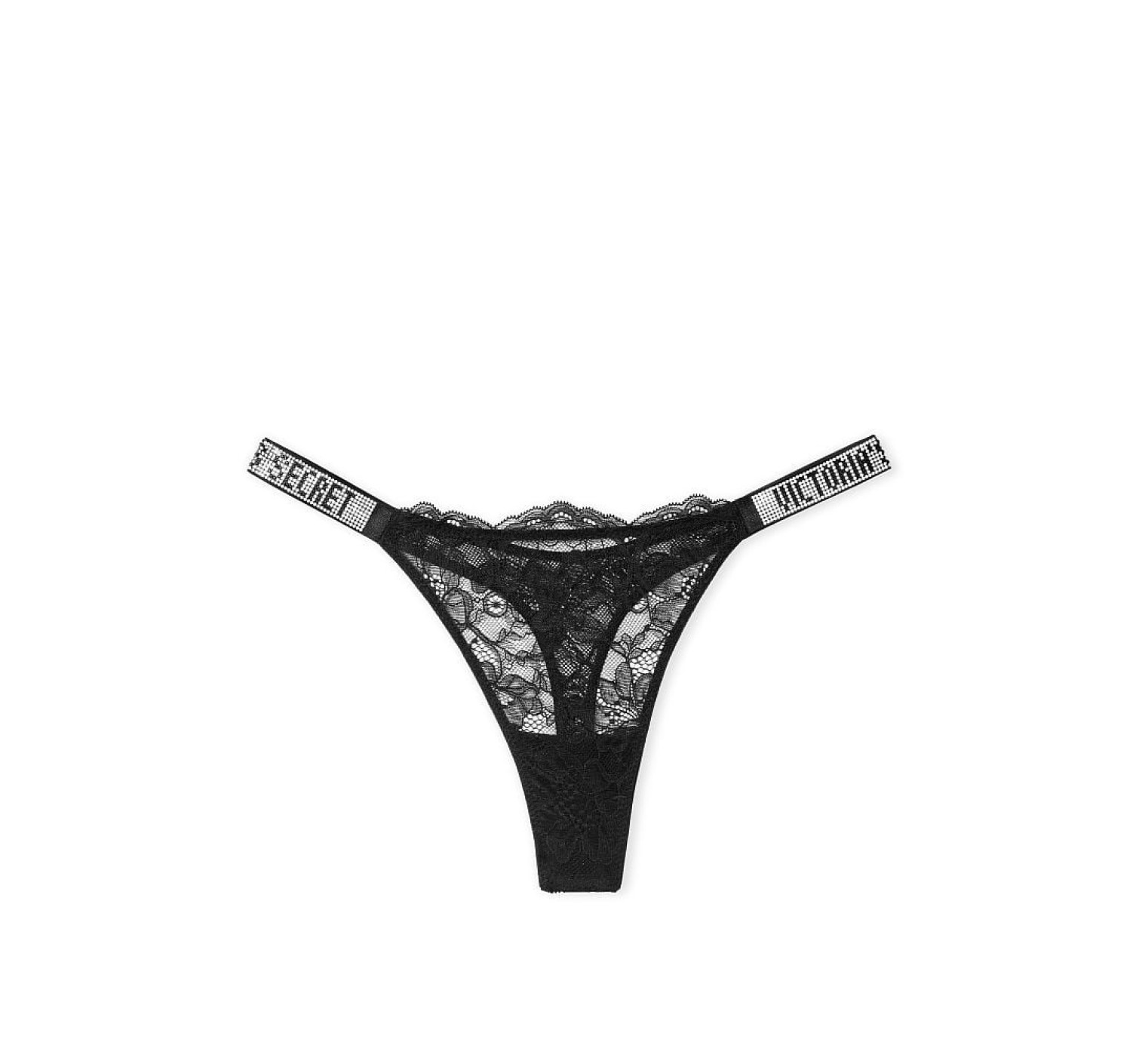 Комплект білизни Victoria's Secret Very Sexy Crystal strap Black Lace bra
