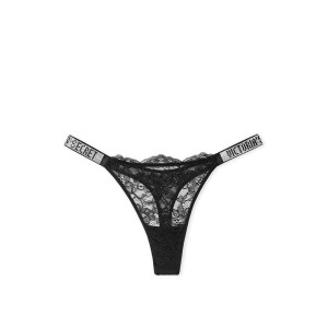 Комплект білизни Victoria's Secret Very Sexy Crystal strap Black Lace bra